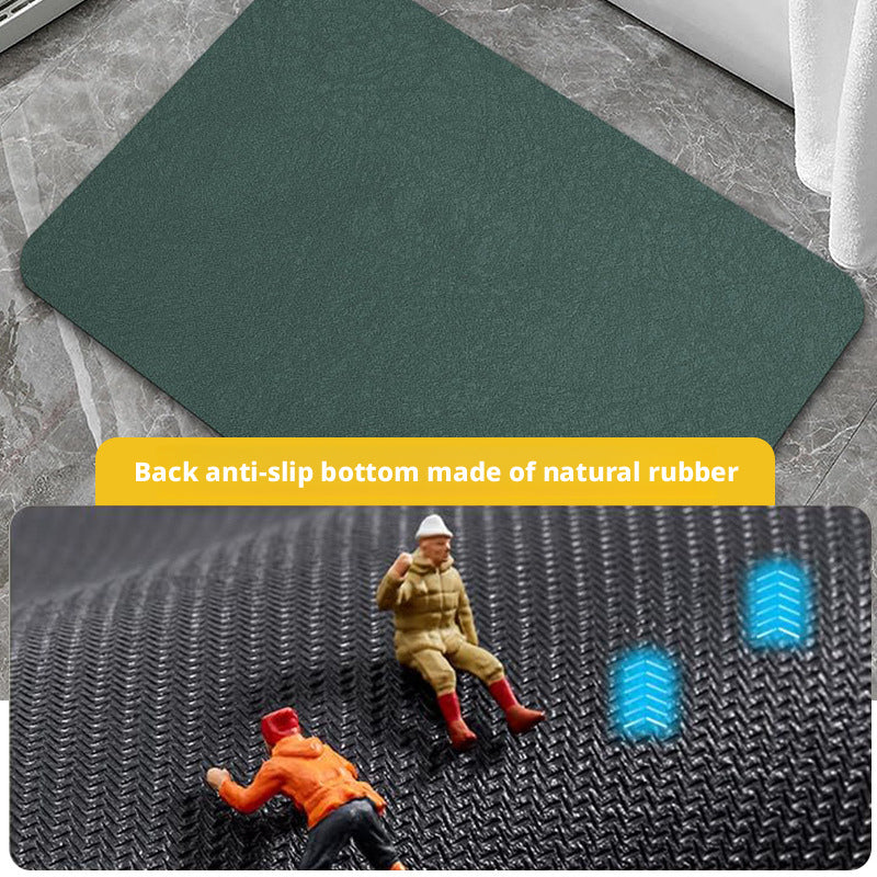 Soft diatomaceous earth absorbent mat  toilet door anti-slip quick-drying mat 018