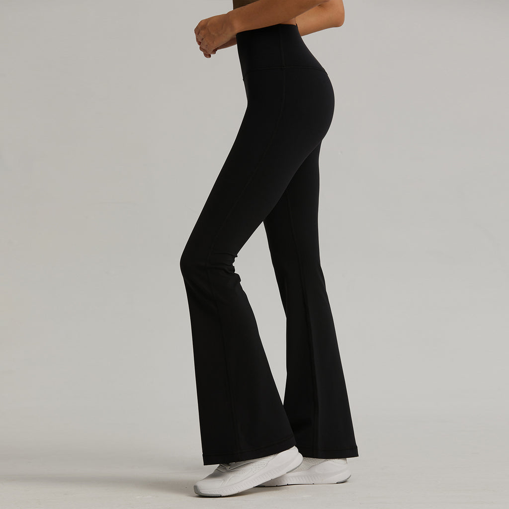 Lycra nude-feel size-free yoga flared pants, high-waisted and butt-lifting 1524CK