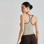 Women's sports bra with padded tank top 52007WX