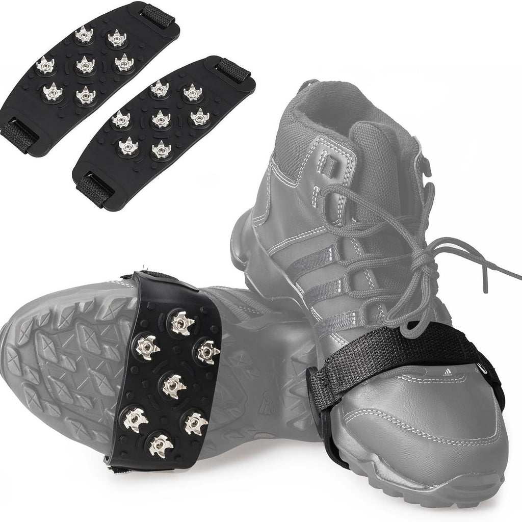 Velcro crampons for outdoor mountaineering and rock climbing shoes, crampons for mud and snow, anti-slip crampons 520