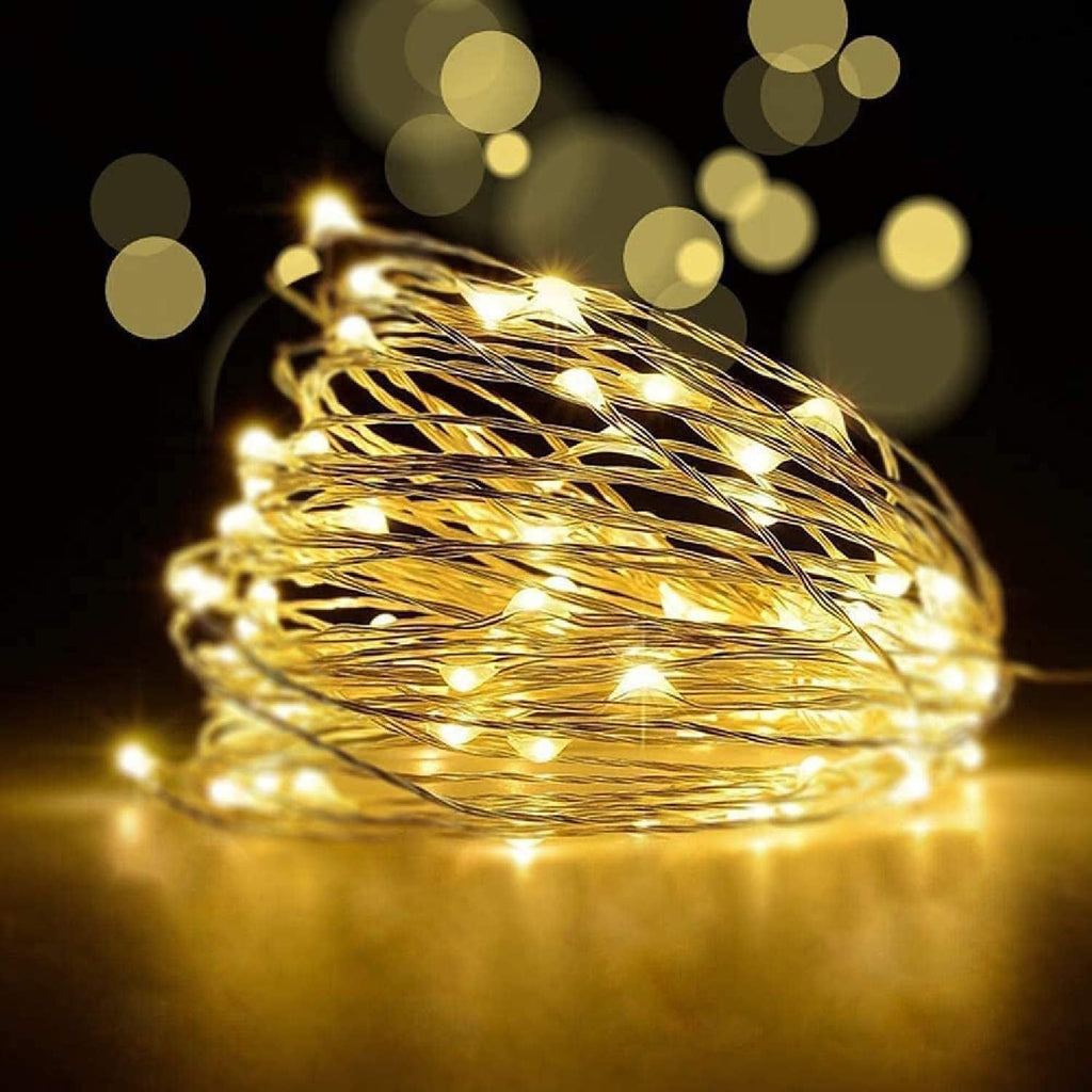 LED Copper Wire Lamp, Battery Box, Light String, Luminous Lamp with Wave Ball String, Craft Wrapped Copper Wire Color Lamp 546
