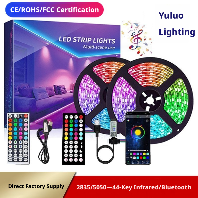 LED light strip kit 5V5050/2835rgb music rhythm 44-key Bluetooth APP control ambient light 535