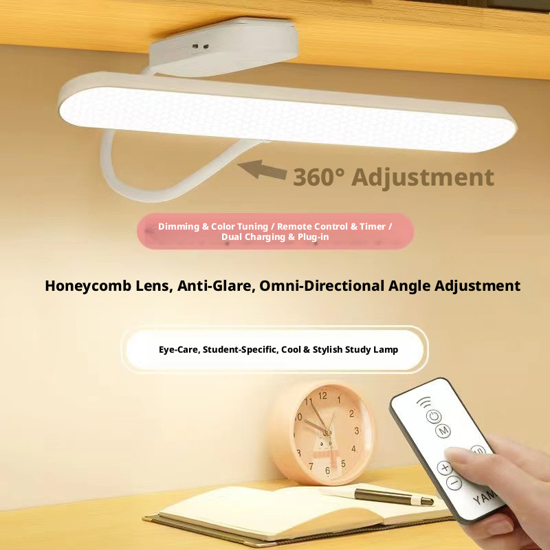 LED lamp atmosphere bedside lamp student study specific eye protection USB desk lamp bedroom dormitory reading lamp dimmable 594