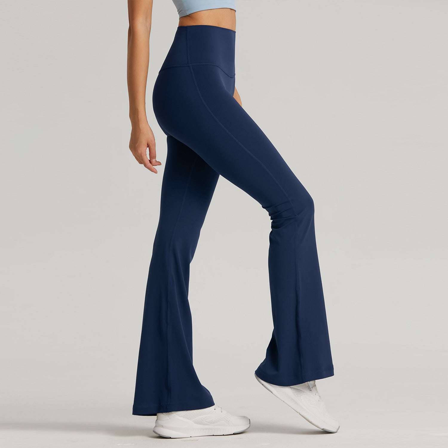 Lycra nude-feel size-free yoga flared pants, high-waisted and butt-lifting 1524CK