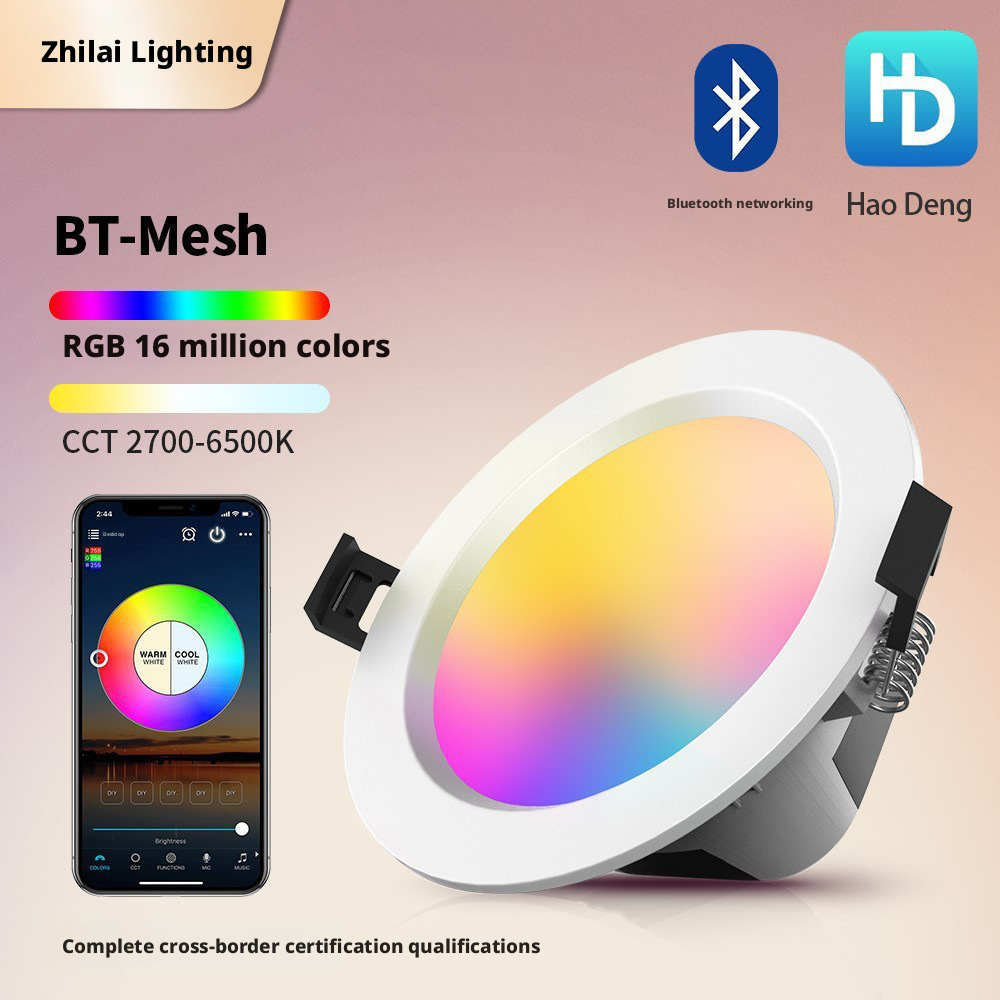 MESH tube light 5W/9W intelligent app wireless control script killing hidden installation network intelligent dimming 541