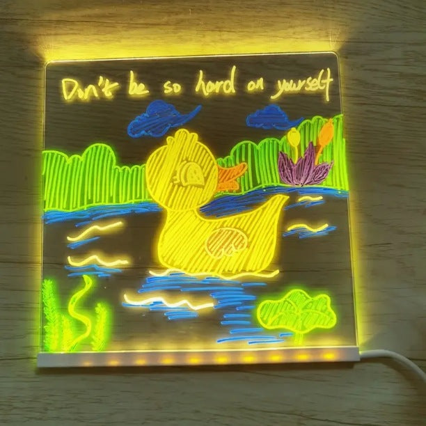 Large LED bulletin board with color, illuminated message board, drawing and writing board 566