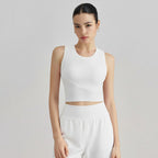 FPS Fixed Cup Sports Vest One-Piece Fitted Slimming Fitness Bra 1506WX