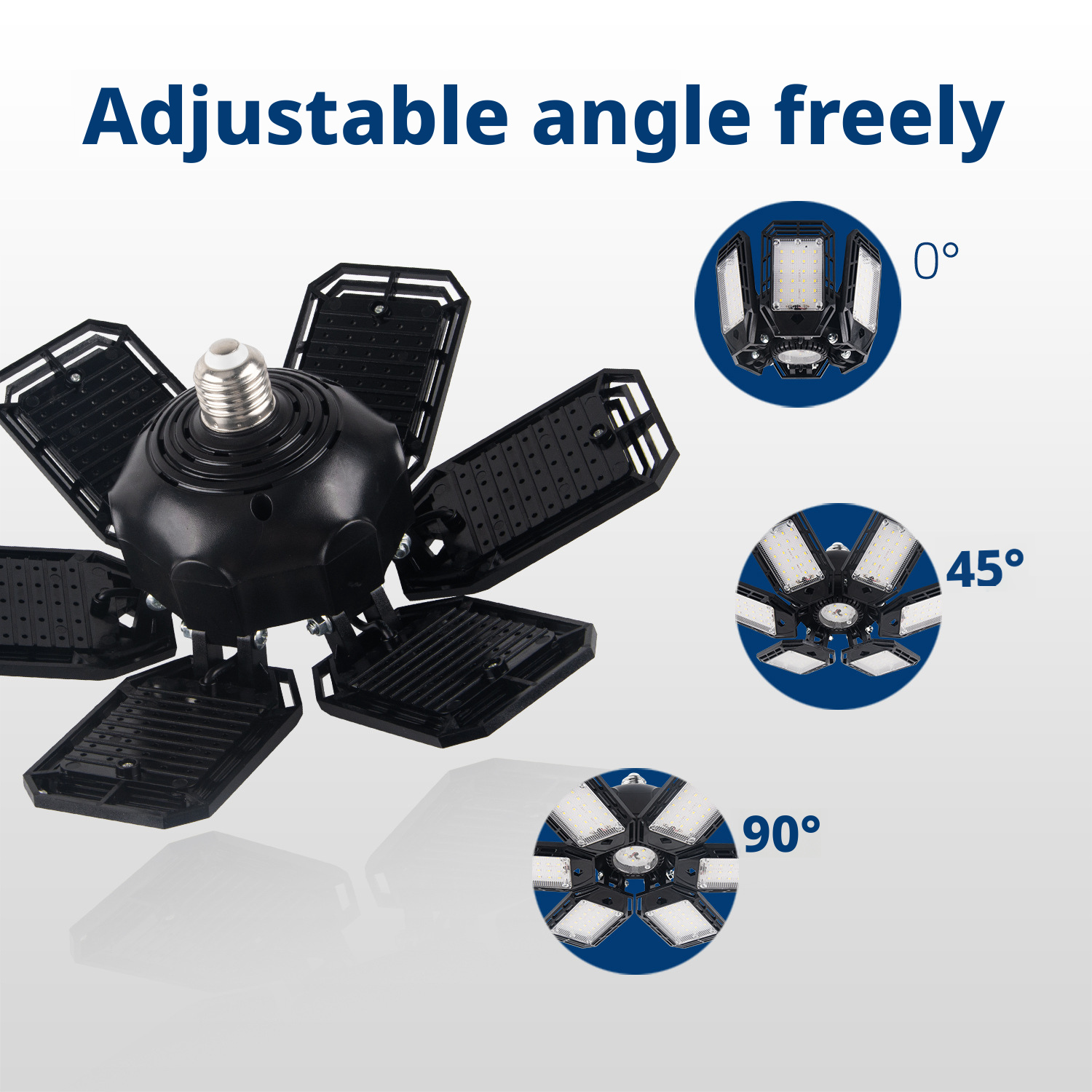 LED Folding Deformable Garage Light 180W200W Mining Lamp Factory Mall Warehouse Lighting 540