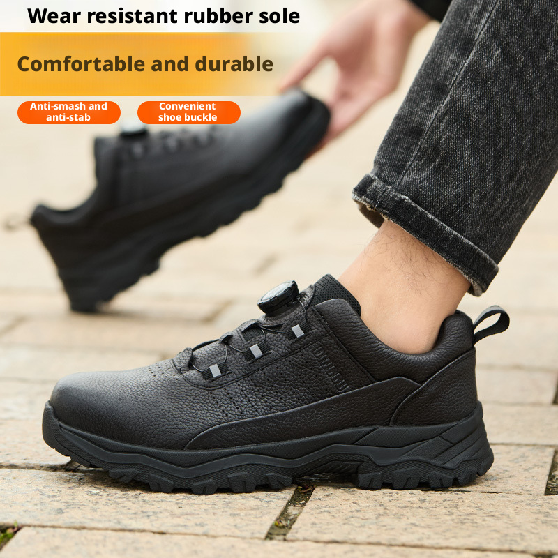 Men's safety shoes, anti-impact, puncture-resistant, lightweight, breathable work shoes 503