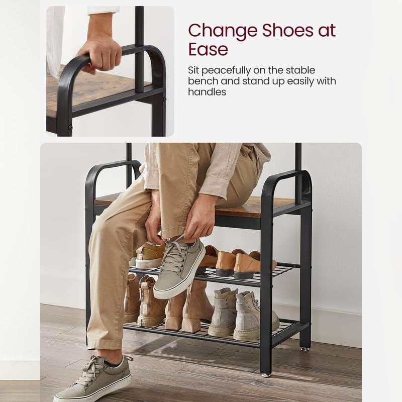 Simple coat rack for entryway, shoe rack for living room 603