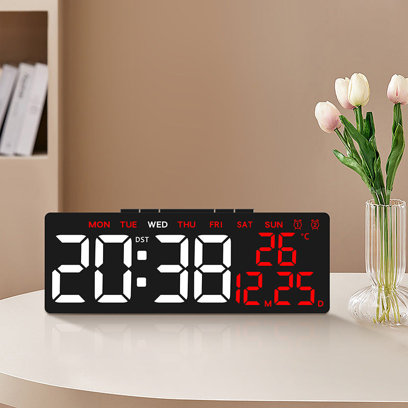 Hot selling LED alarm clock with multifunctional function, simple desktop clock, temperature display 591