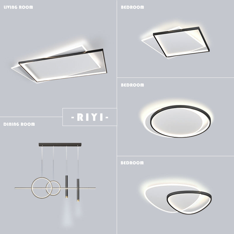 Nordic style whole house living room LED ceiling light, modern minimalist and elegant main light 598