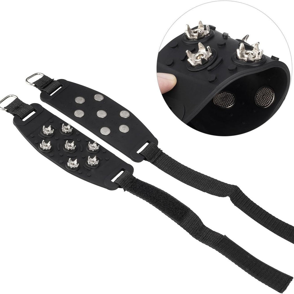 Velcro crampons for outdoor mountaineering and rock climbing shoes, crampons for mud and snow, anti-slip crampons 520