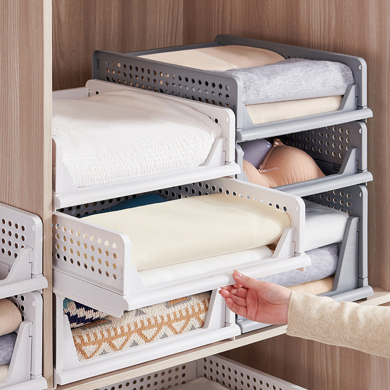 Home folding storage box, drawer type, clothes storage, wardrobe storage box 606
