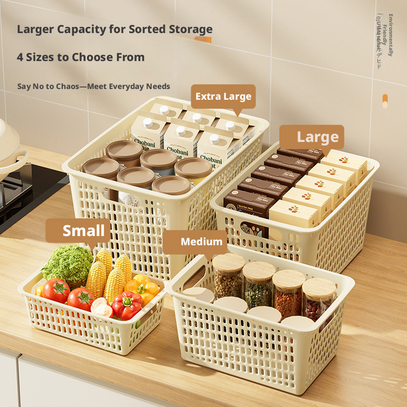 Kitchen storage basket, snack and toy organizer, household storage box 614