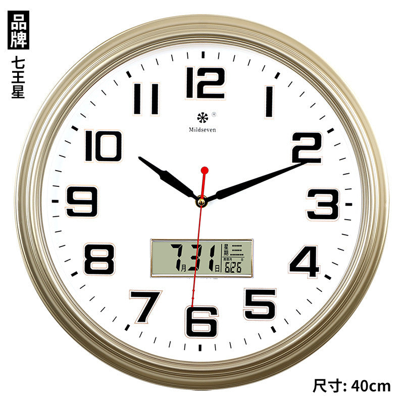 Clock Wall Clock Living Room Grand Creative Clock Wall Watch Simple Home Silent Electronic Quartz Clock Wall Watch 585