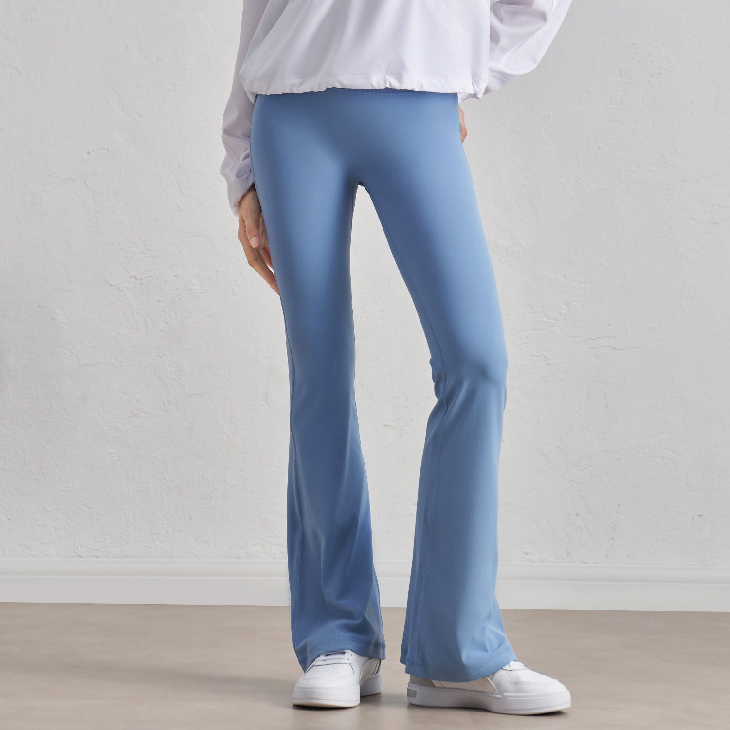 Lycra nude-feel size-free yoga flared pants, high-waisted and butt-lifting 1524CK