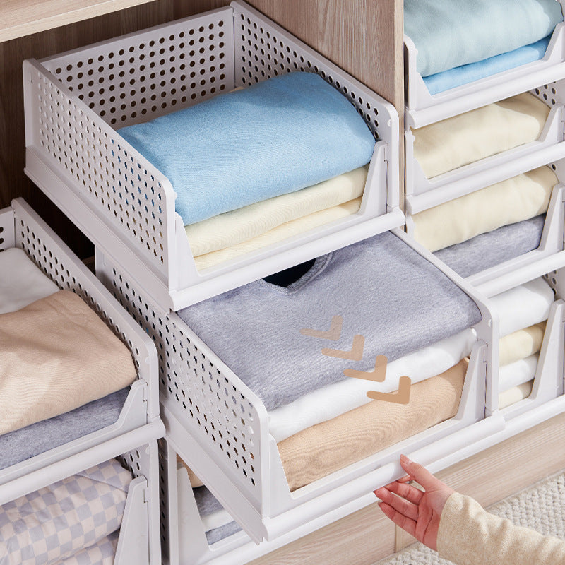 Home folding storage box, drawer type, clothes storage, wardrobe storage box 606