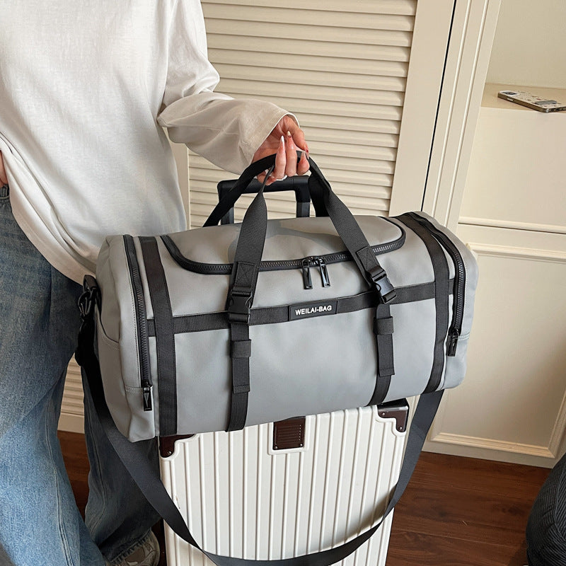 Large-capacity travel bag cover for both long and short distances, with trolley handle, lightweight and durable 507