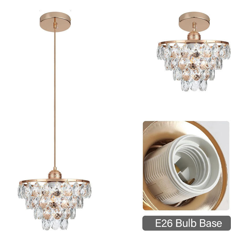 Modern minimalist LED hallway light with black crystal ceiling light fixture for entryway corridor lighting 601