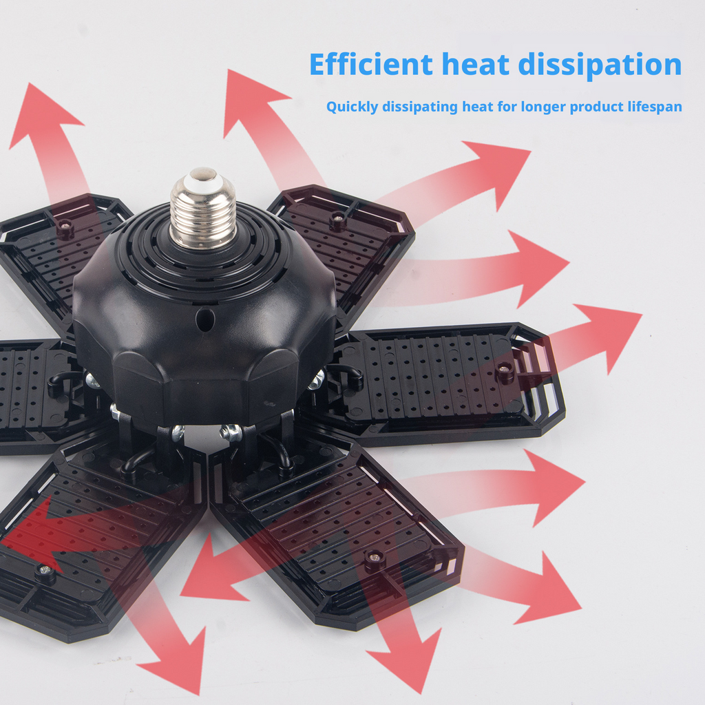 LED Folding Deformable Garage Light 180W200W Mining Lamp Factory Mall Warehouse Lighting 540