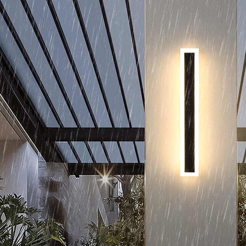 Minimalist long outdoor waterproof LED wall lamp decoration background wall lamp engineering wall washing lamp villa gate courtyard lamp 576