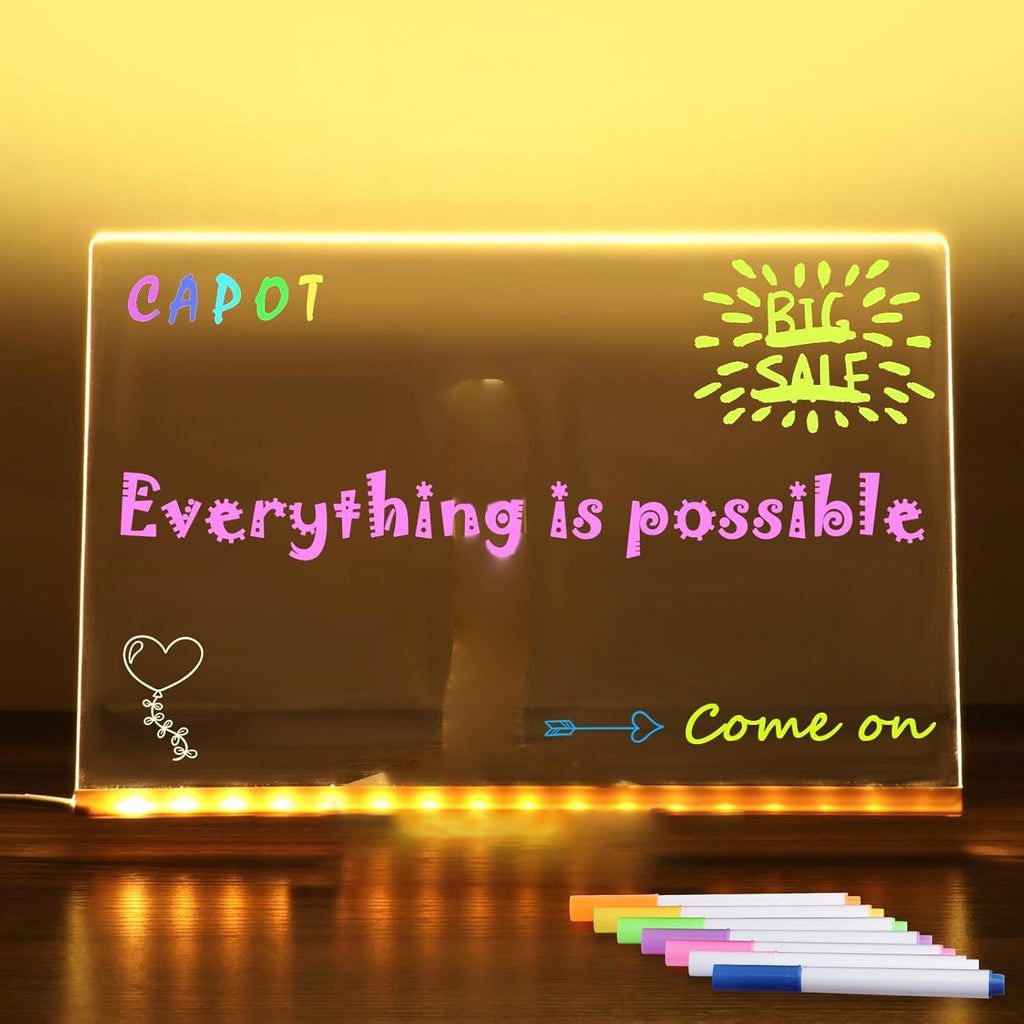 Fluorescent board, handwritten luminous billboard, stall display board, lamp board, milk tea shop, creative menu, whiteboard 567