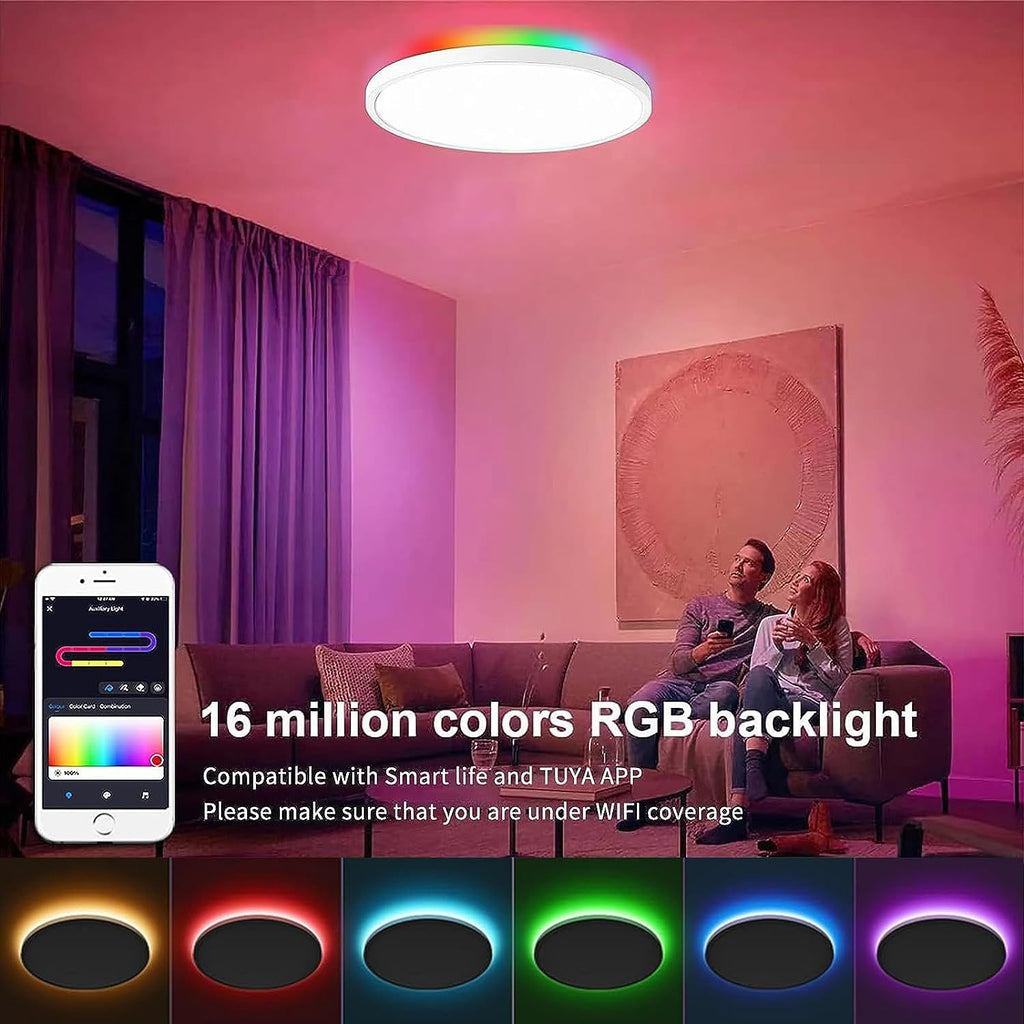 Bedroom Light Warm and Romantic Room Round Simple Modern Living Room Light LED Ultra Thin Ceiling Light 553