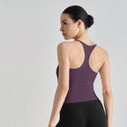 Women's sports bra with padded tank top 52007WX