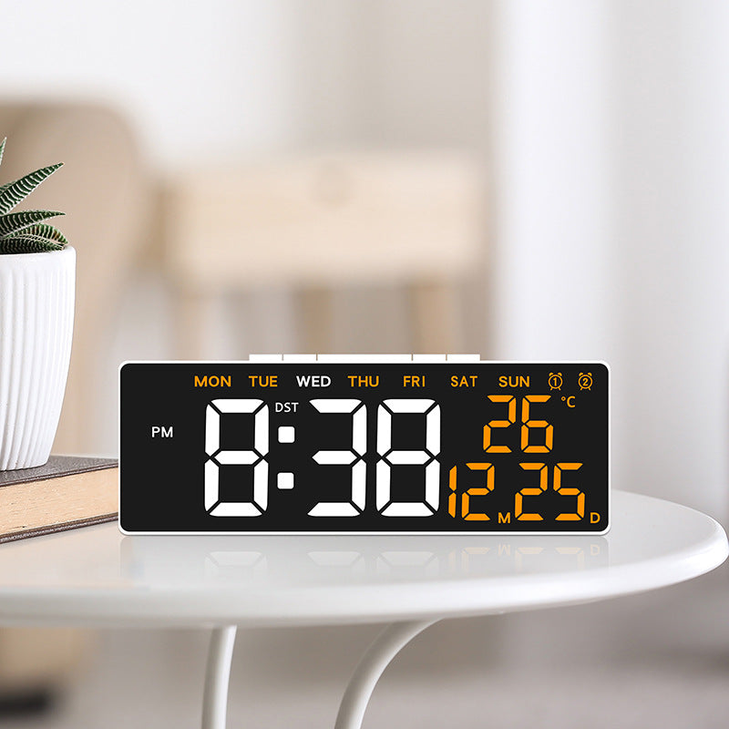 Hot selling LED alarm clock with multifunctional function, simple desktop clock, temperature display 591