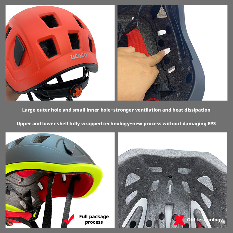 Outdoor sports adventure helmet for mountaineering, ice climbing, and rock climbing - ultralight protective helmet 521