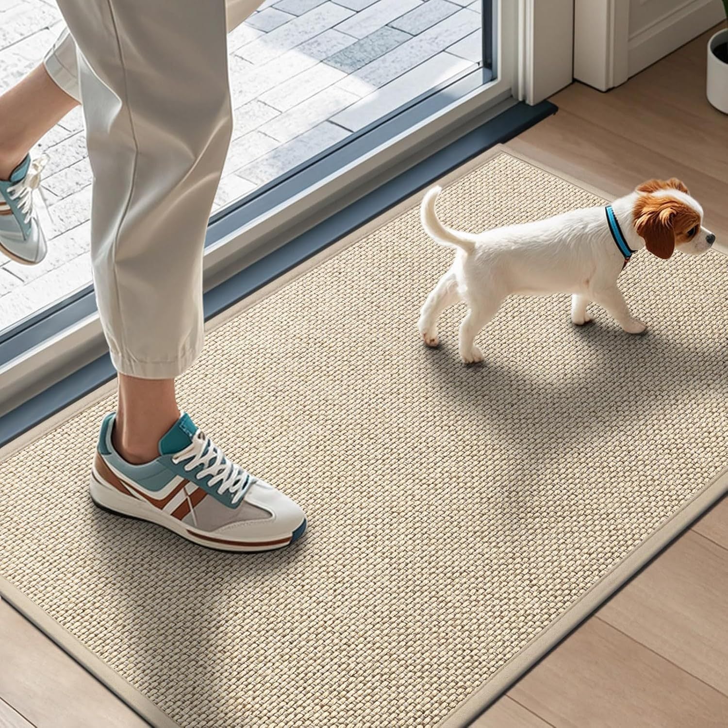 Linen floor mat anti slip, water absorbing, household floor mat quick drying, easy to absorb water, diatomaceous earth 582