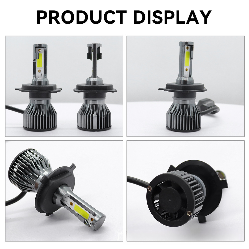 F2 Car LED Headlight COB Light Bulb H4 Bi-Xenon Headlamp 569