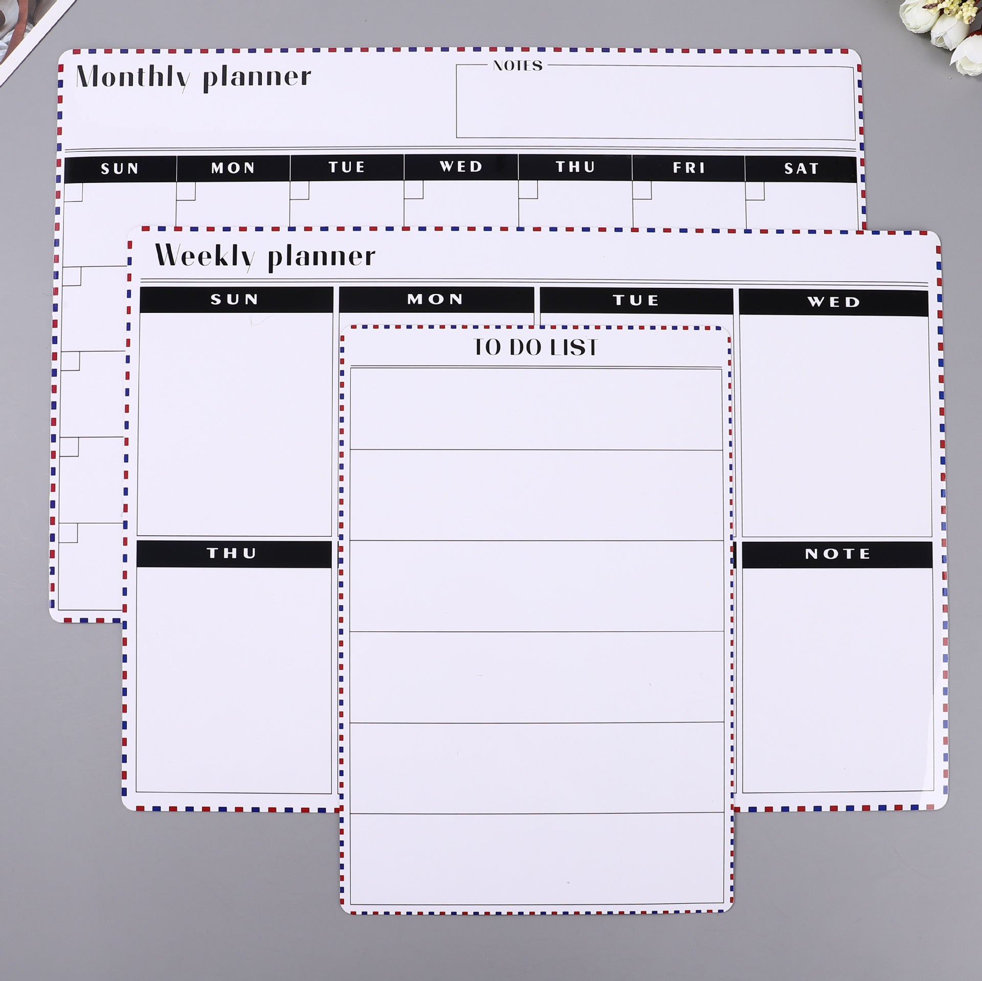 Magnetic schedule customized refrigerator sticker calendar magnetic whiteboard sticker 579
