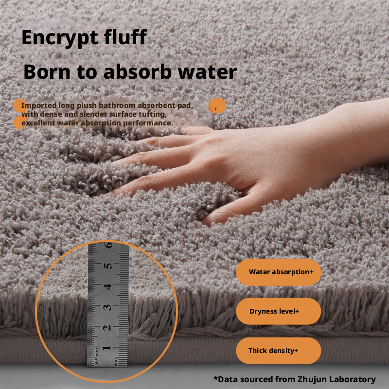 Bathroom floor mat, bathroom absorbent mat, household bathroom entrance mat, anti slip 584