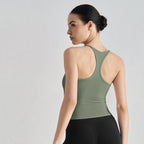 Women's sports bra with padded tank top 52007WX