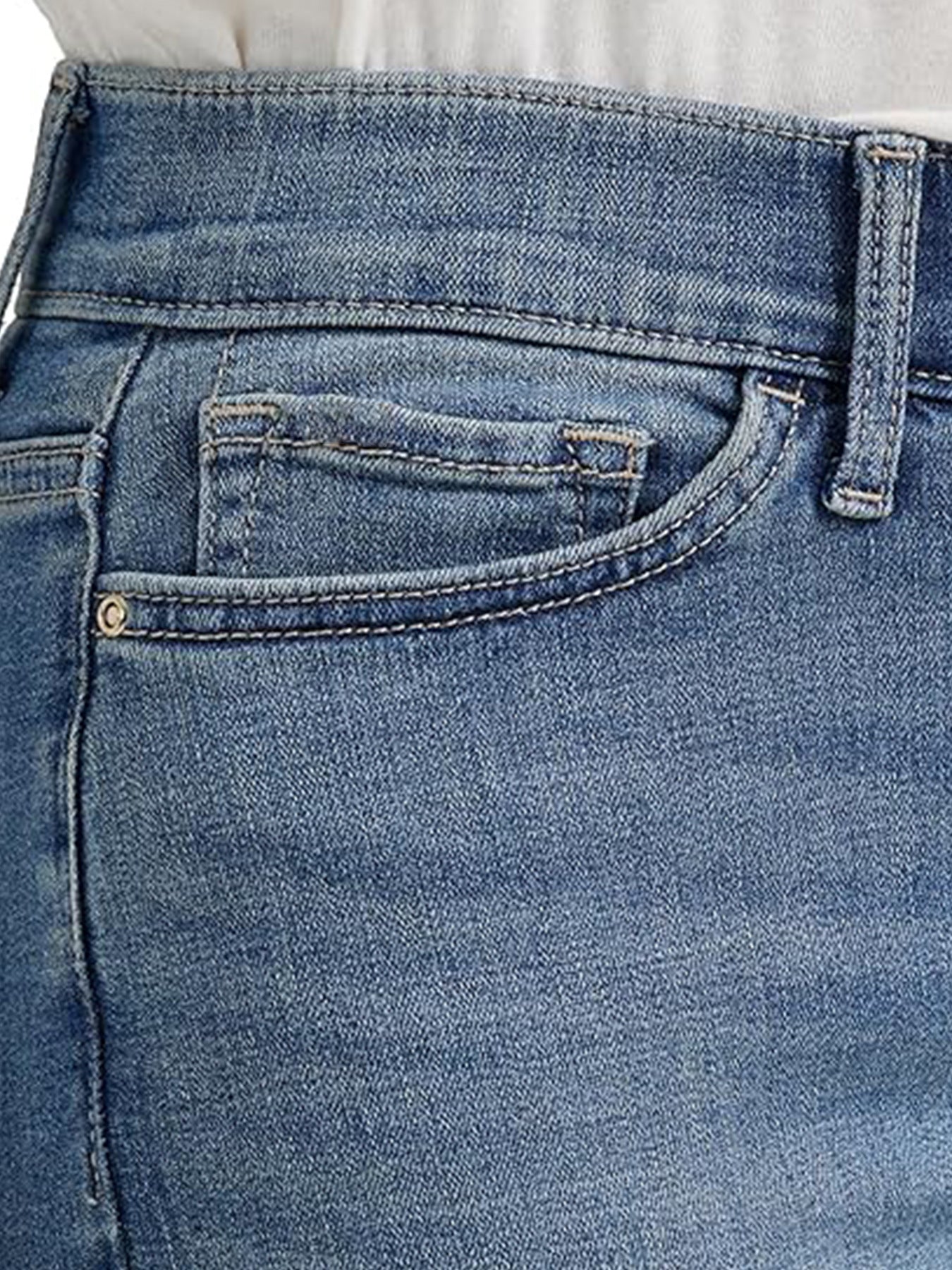 Hot-selling high-waisted stretch straight leg slimming and versatile casual jeans for women 489