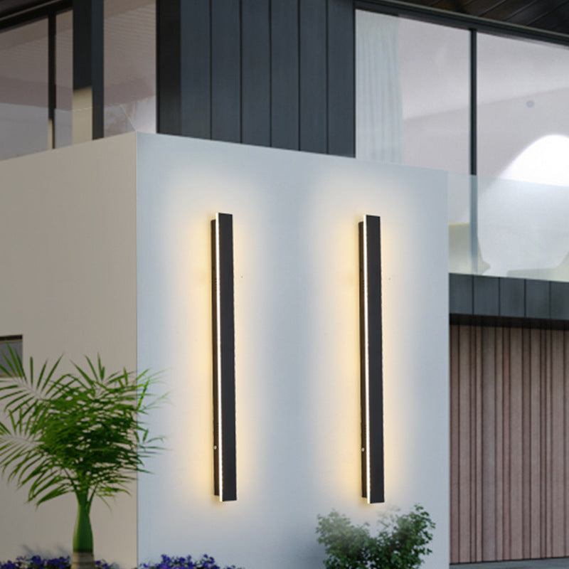 Minimalist long outdoor waterproof LED wall lamp decoration background wall lamp engineering wall washing lamp villa gate courtyard lamp 576