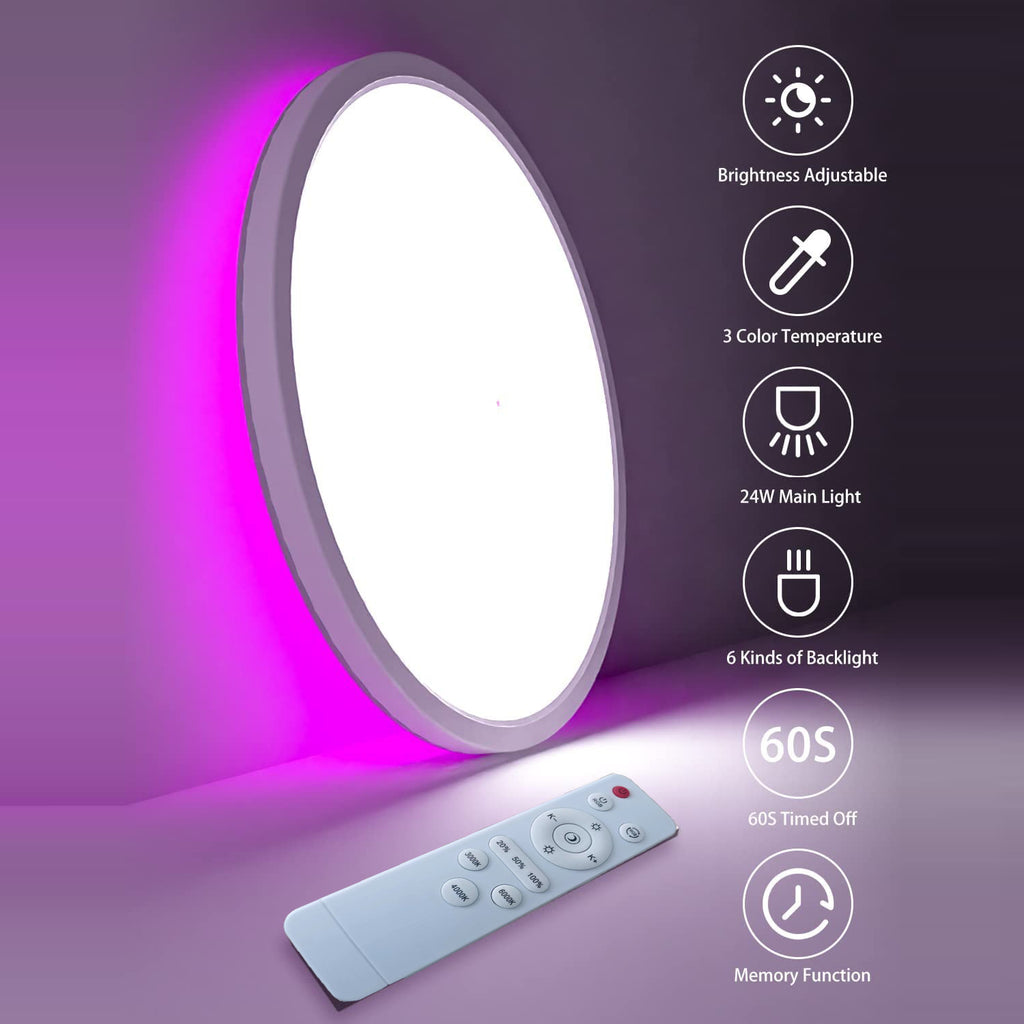 Bedroom Light Warm and Romantic Room Round Simple Modern Living Room Light LED Ultra Thin Ceiling Light 553