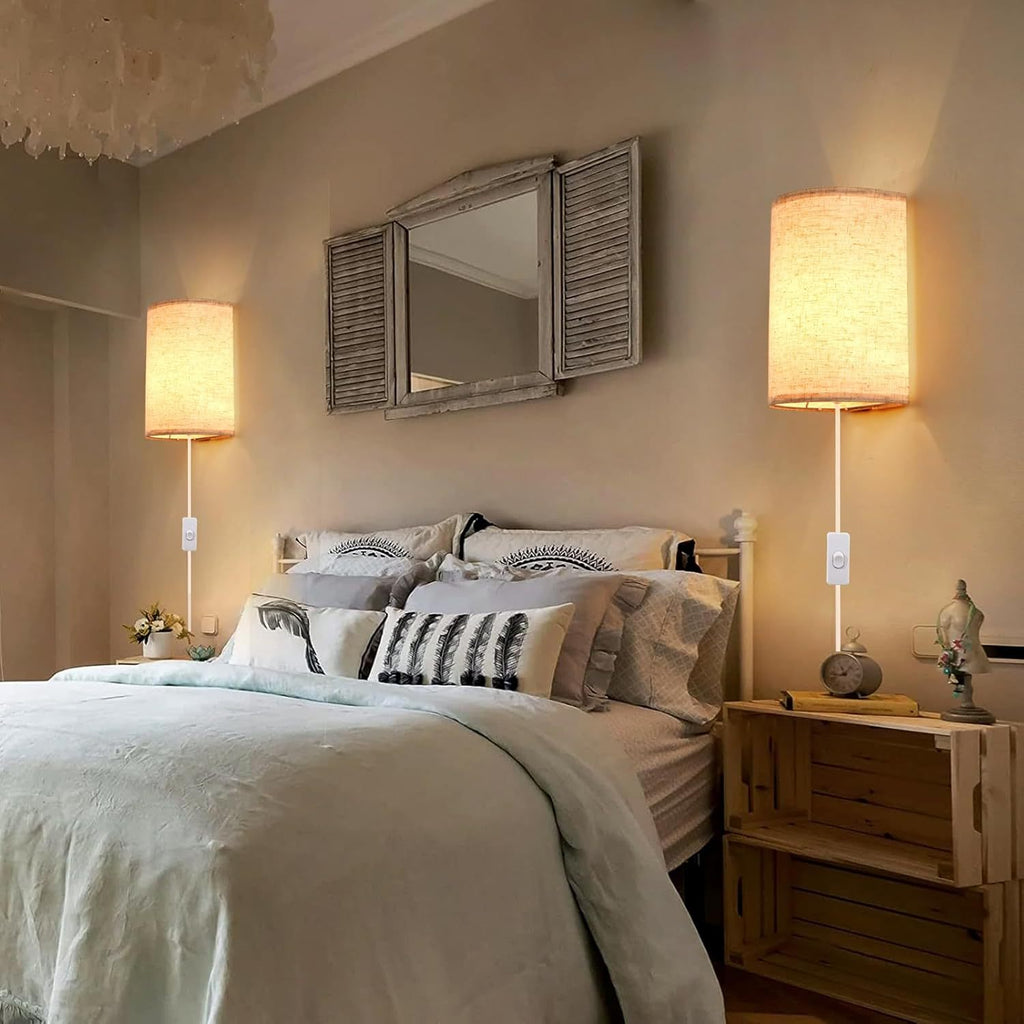 LED bedside wall lamp, bedroom minimalist staircase wall lamp, wiring free high-end indoor atmosphere wall lamp 573