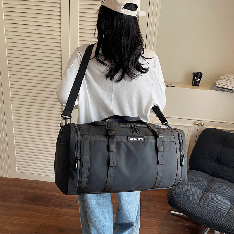 Large-capacity travel bag cover for both long and short distances, with trolley handle, lightweight and durable 507