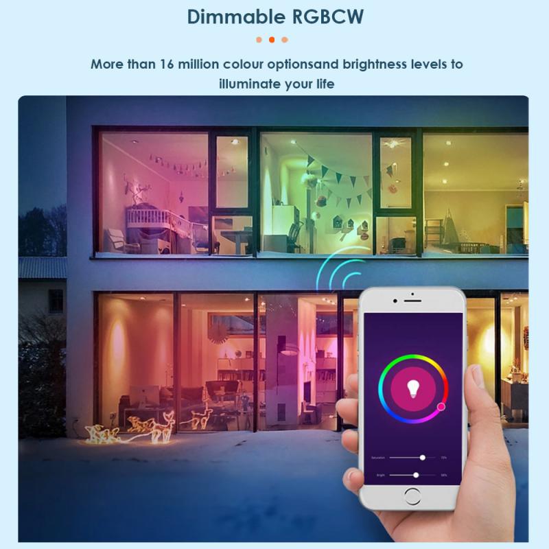 Furniture Graffiti Bluetooth Smart LED Light Bulb E27 Home 15W Color Remote Control APP 539
