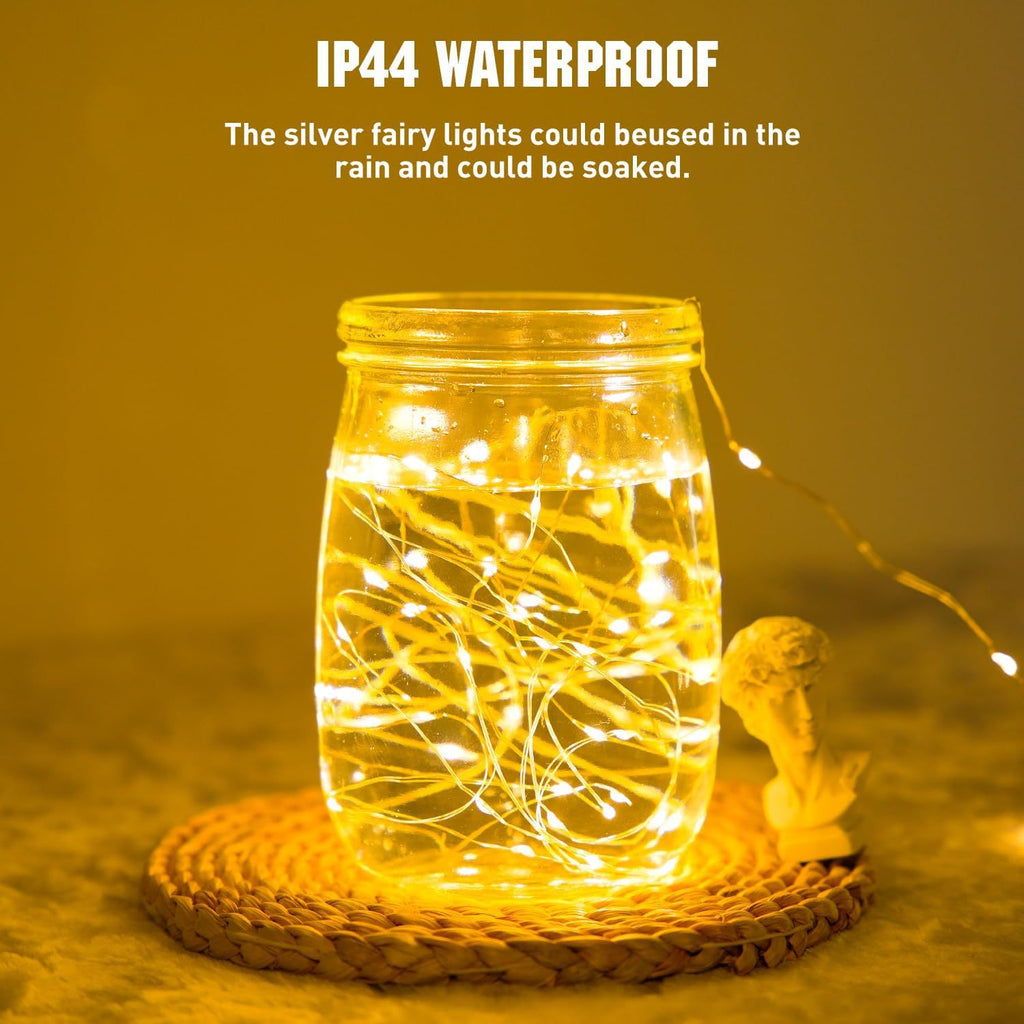 LED Copper Wire Lamp, Battery Box, Light String, Luminous Lamp with Wave Ball String, Craft Wrapped Copper Wire Color Lamp 546