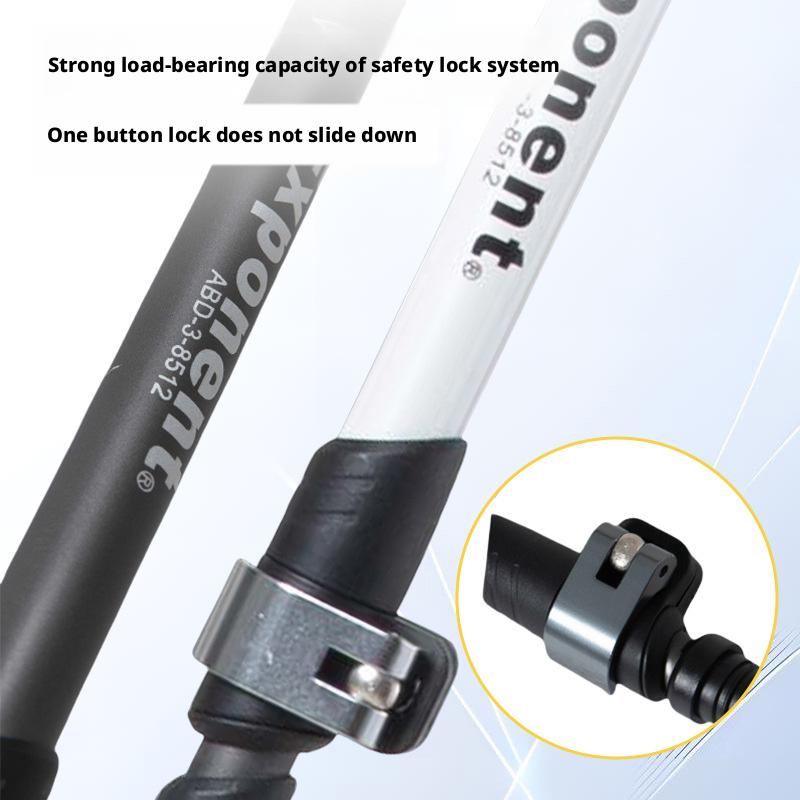 Aluminum alloy trekking poles, outdoor hiking poles, ultra-lightweight and retractable 509