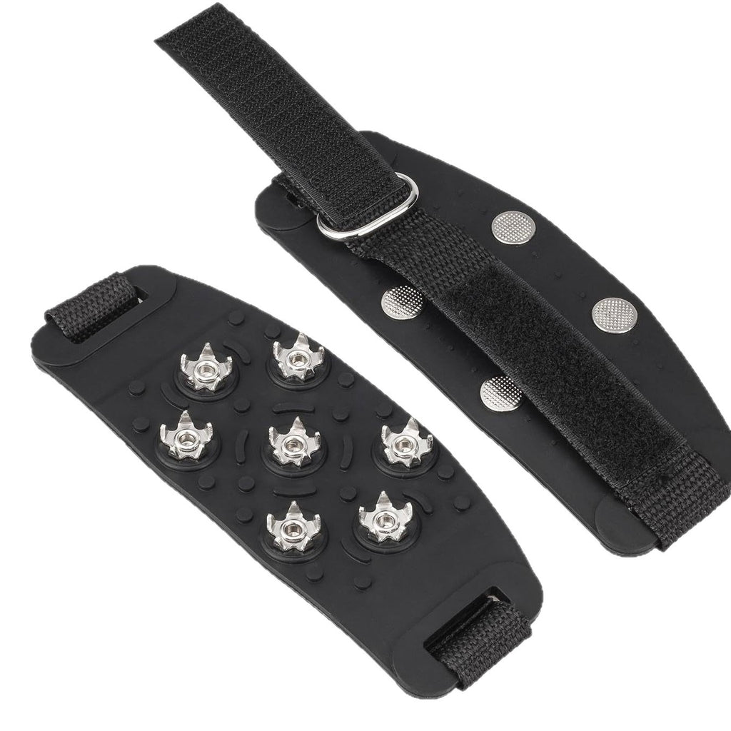 Velcro crampons for outdoor mountaineering and rock climbing shoes, crampons for mud and snow, anti-slip crampons 520