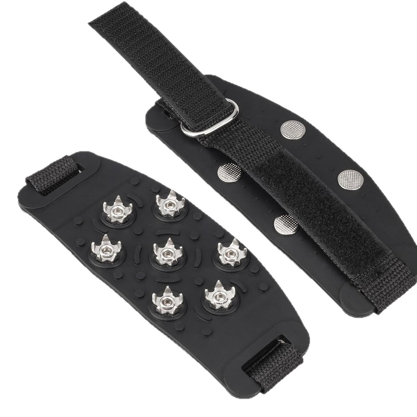 Velcro crampons for outdoor mountaineering and rock climbing shoes, crampons for mud and snow, anti-slip crampons 520