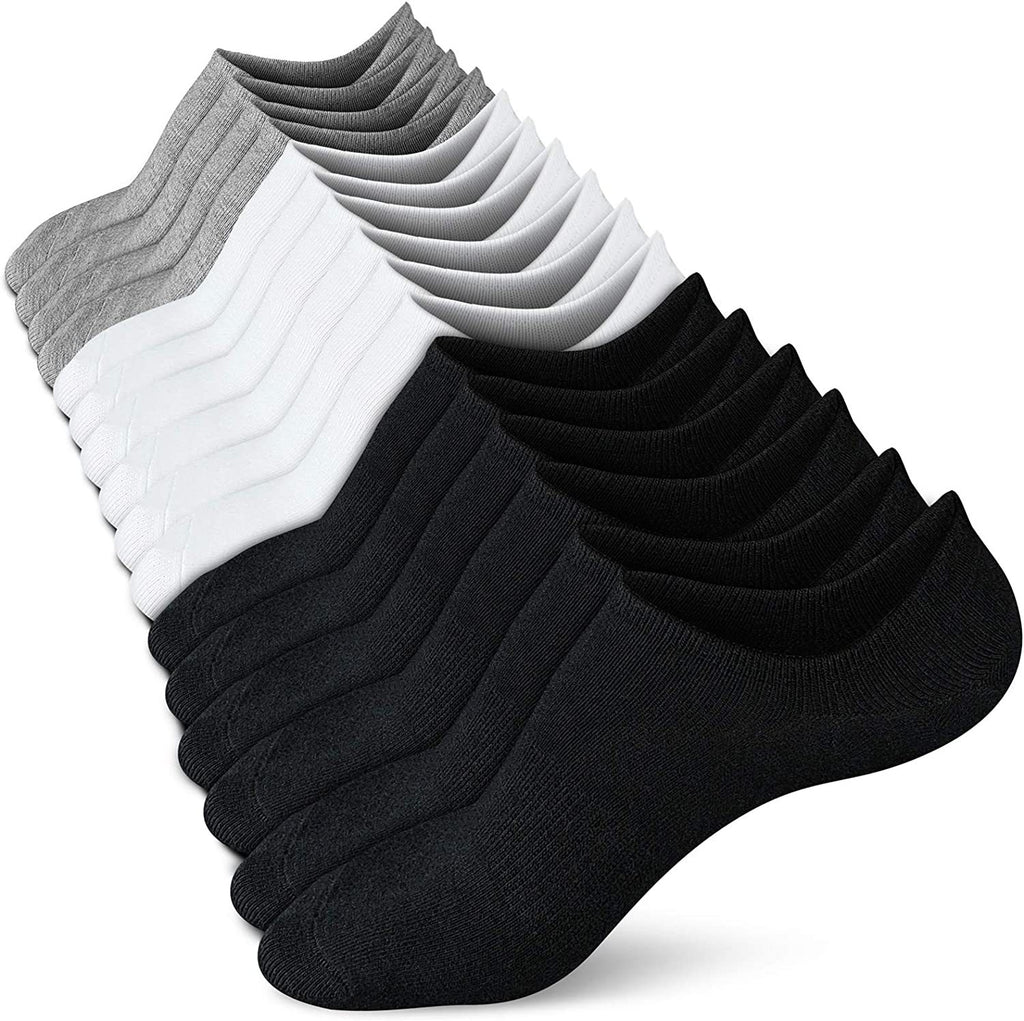 Individually packaged ankle socks, plain black, plain white, plain gray 501