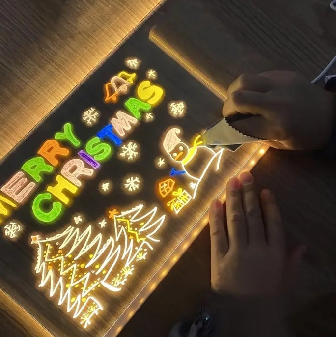 Large LED bulletin board with color, illuminated message board, drawing and writing board 566