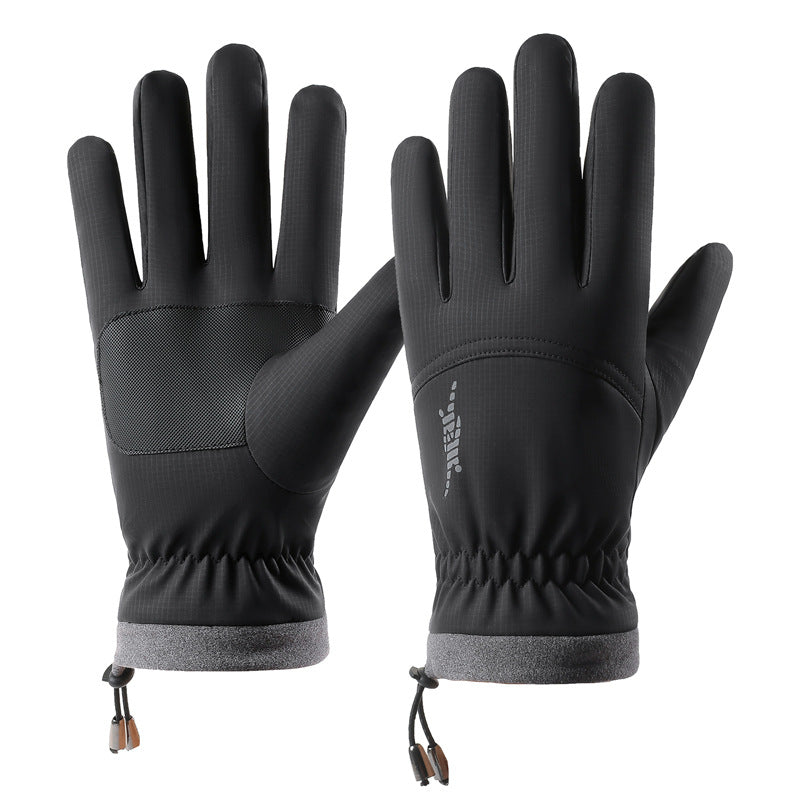 Men's winter warm gloves, fleece-lined, thickened, touchscreen gloves, non-slip warm gloves 526