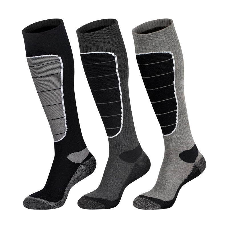 Winter ski socks, extra thick and warm, hiking socks, men's and women's outdoor wear-resistant sports socks 525
